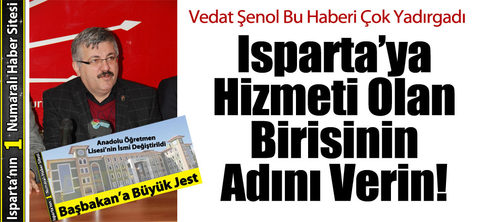 Vedat Şenol Bu Haberi Çok Yadırgadı