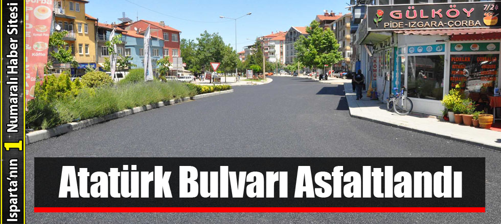 Atatürk Bulvarı Asfaltlandı