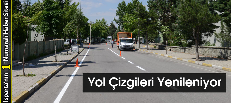 Yol Çizgileri Yenileniyor
