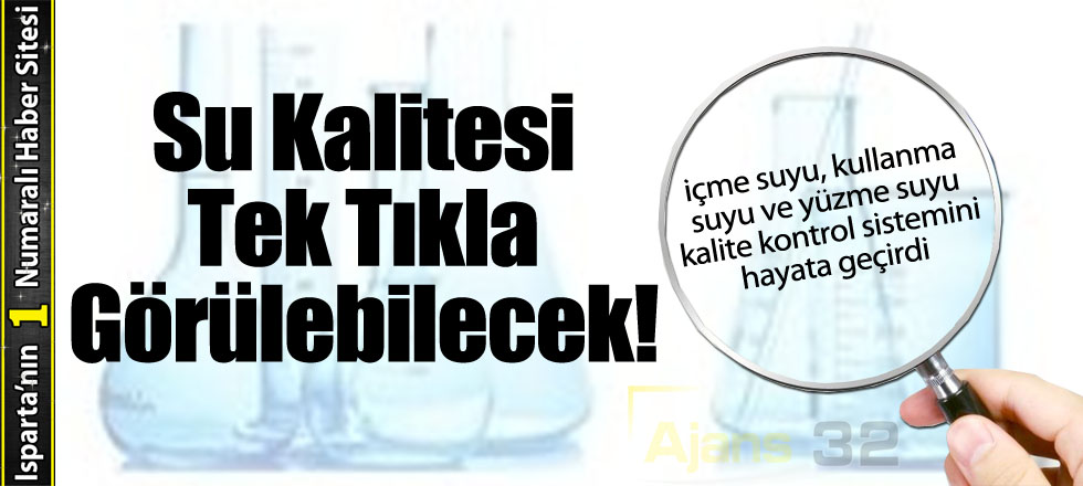 Su Kalitesi Tek Tıkla Görülebilecek!