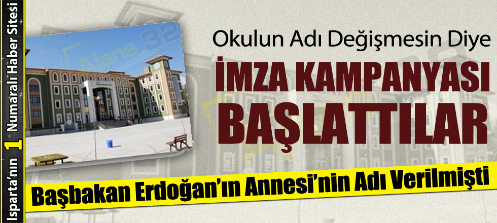 Okulun Adı Değişmesin Diye İmza Kampanyası Başlattılar