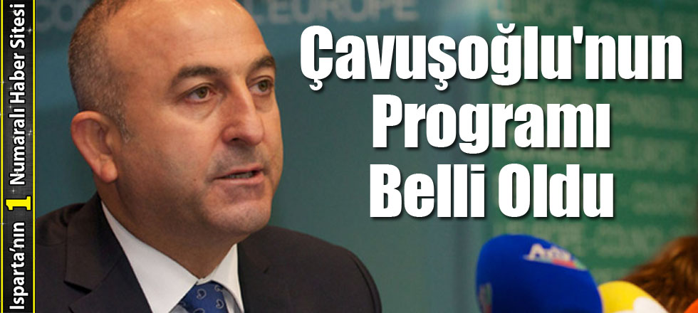 Çavuşoğlu'nun Programı Belli Oldu