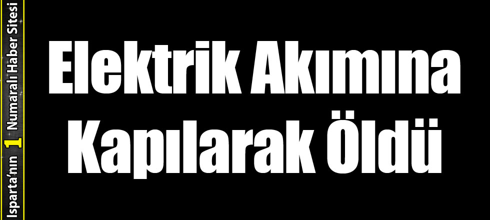 Elektrik Akımına Kapılarak Öldü