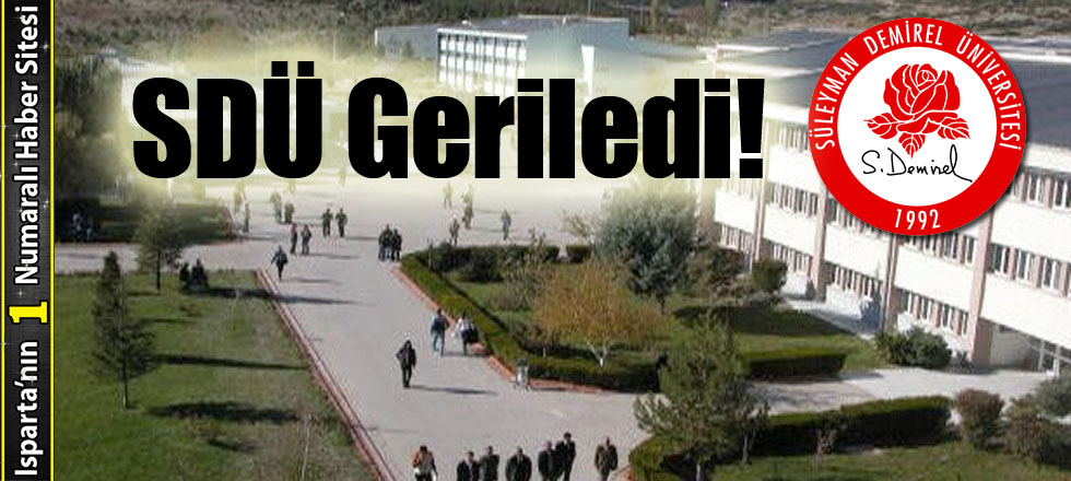 SDÜ Geriledi!