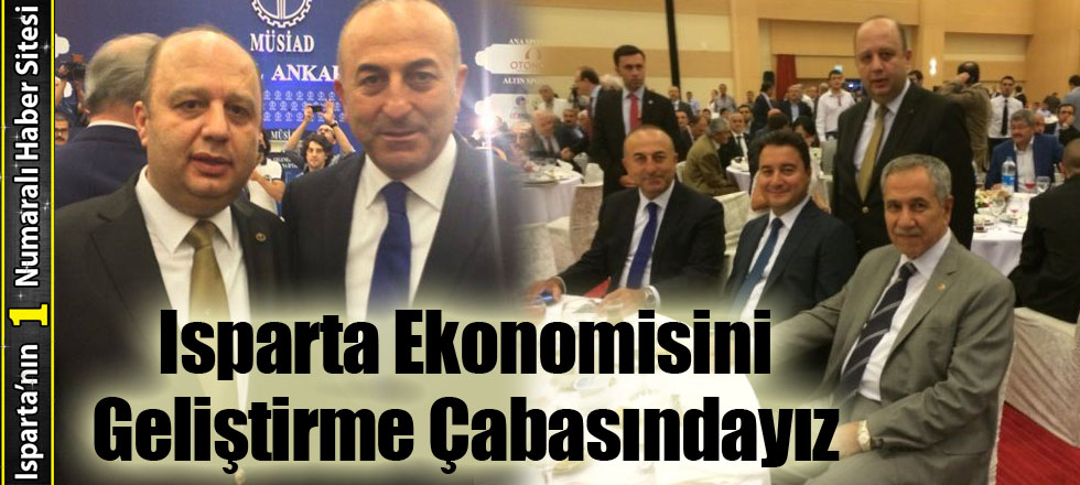 Isparta Ekonomisini Geliştirme Çabasındayız