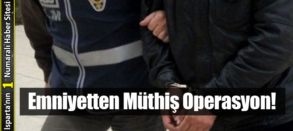 Emniyetten Müthiş Operasyon!