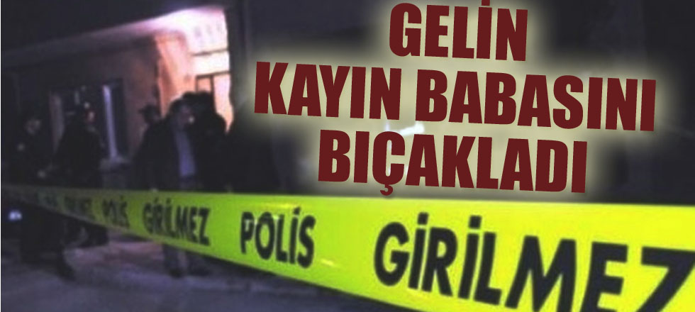 Gelin Kayın Babasını Bıçakladı