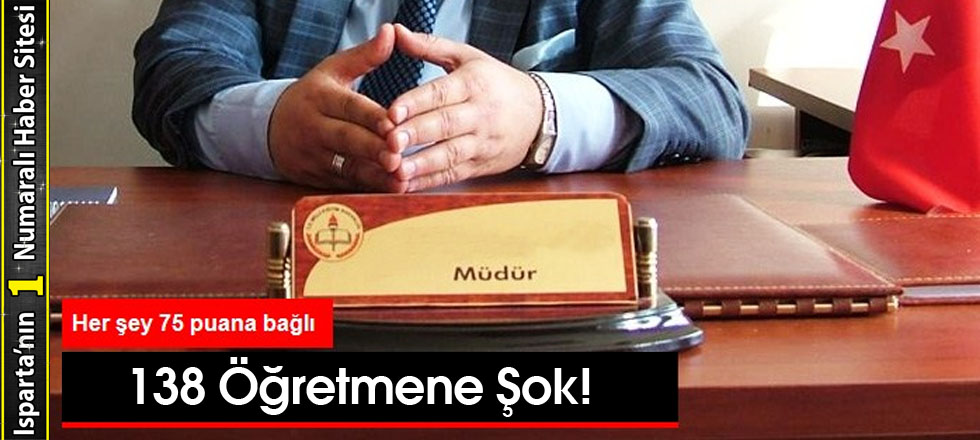 138 Öğretmene Şok!