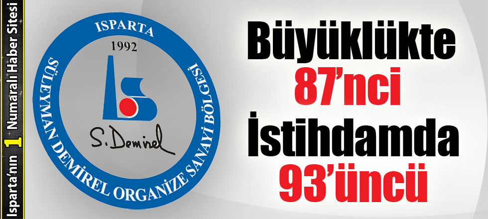 Büyüklükte 87’nci İstihdamda 93’üncü