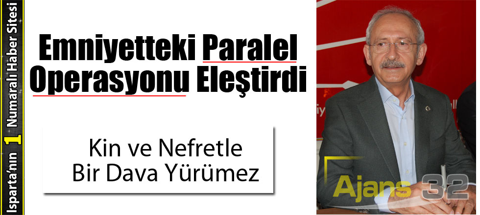 Emniyetteki Paralel Operasyonu Eleştirdi