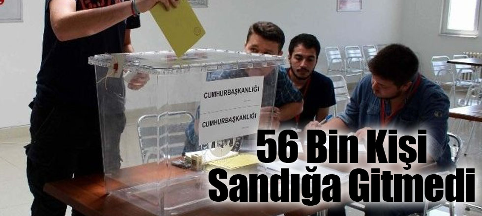 Isparta’da 56 Bin Kişi Sandığa Gitmedi