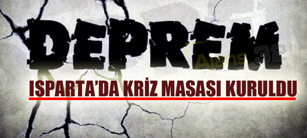 Kriz Masası Kuruldu!