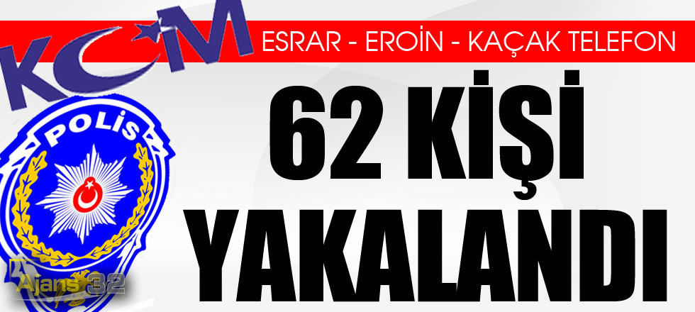 KOM'dan Büyük Darbe: 62 Kişi Yakalandı