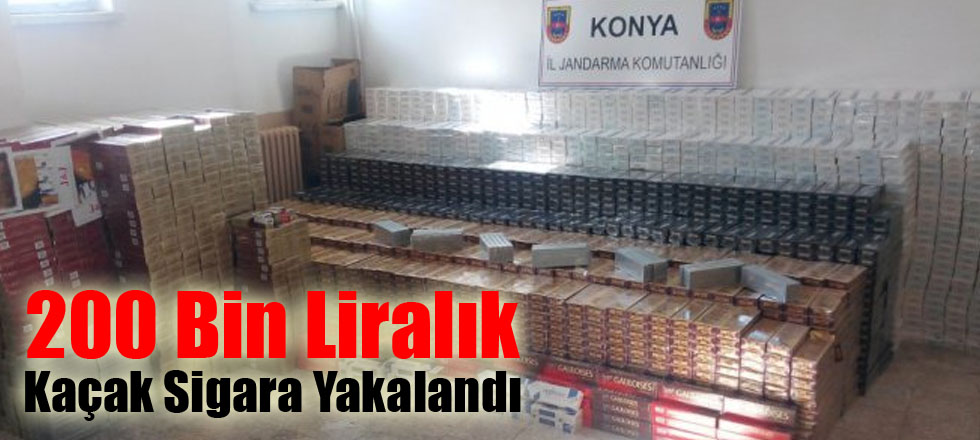 200 Bin Liralık Kaçak Sigara Yakalandı