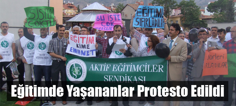 Eğitimde Yaşananlar Protesto Edildi