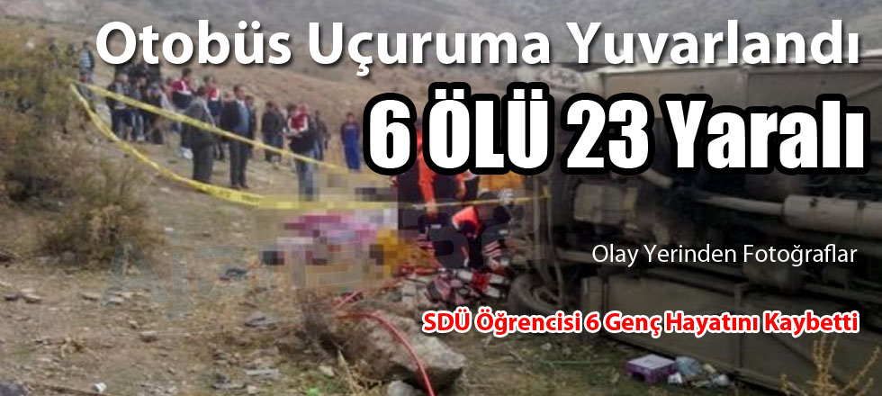 Otobüs Uçuruma Yuvarlandı 6 Ölü