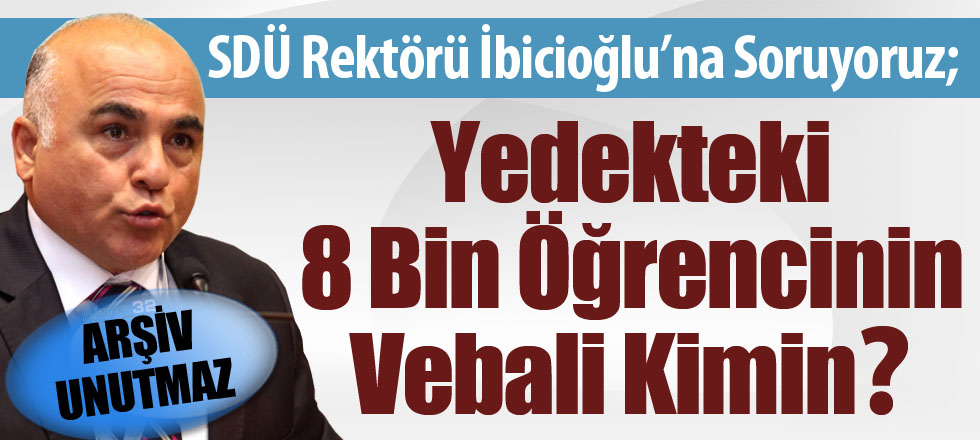 Yedekteki 8 Bin Öğrencinin Vebali Kimin?