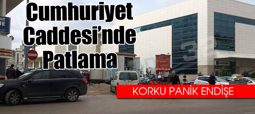 Cumhuriyet Caddesi'nde Patlama