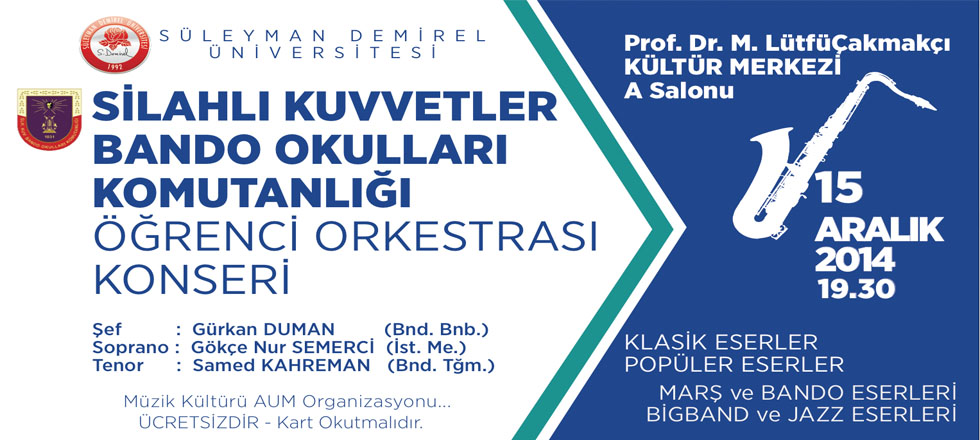 SDÜ’de Bando Konseri