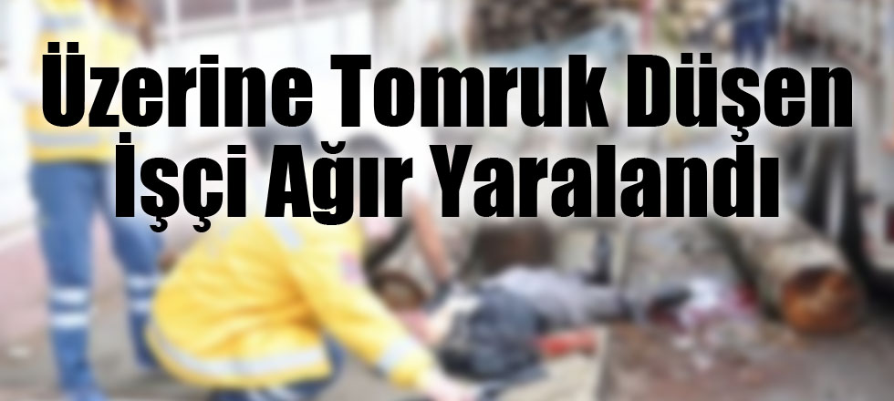 Üzerine Tomruk Düşen İşçi Ağır Yaralandı