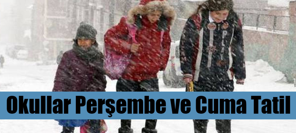 Son Dakika...Okullar Tatil