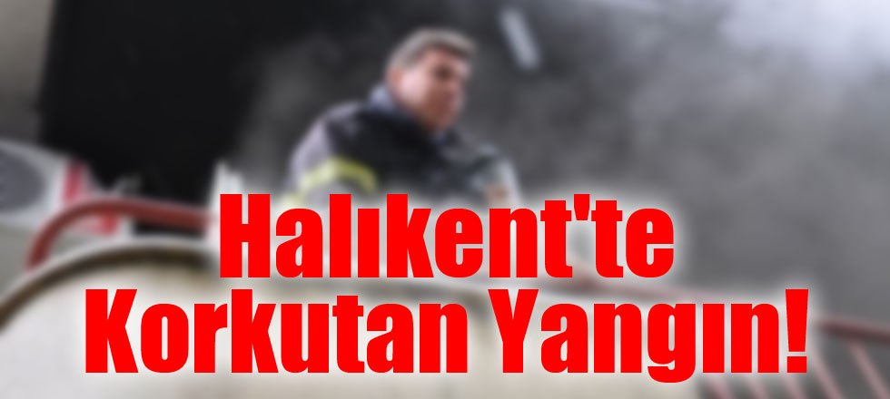 Halıkent'te Korkutan Yangın!