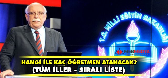 MEB Isparta'ya Kaç Öğretmen Atayacak?