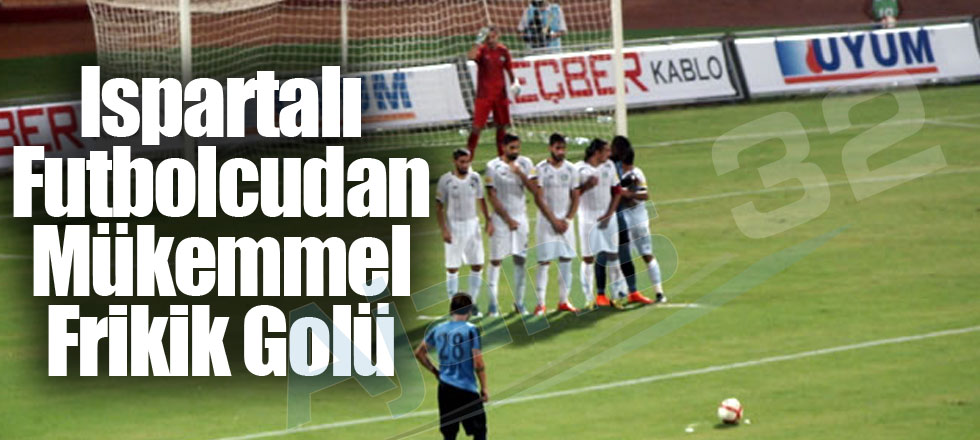 Ispartalı Futbolcudan Mükemmel Frikik Golü