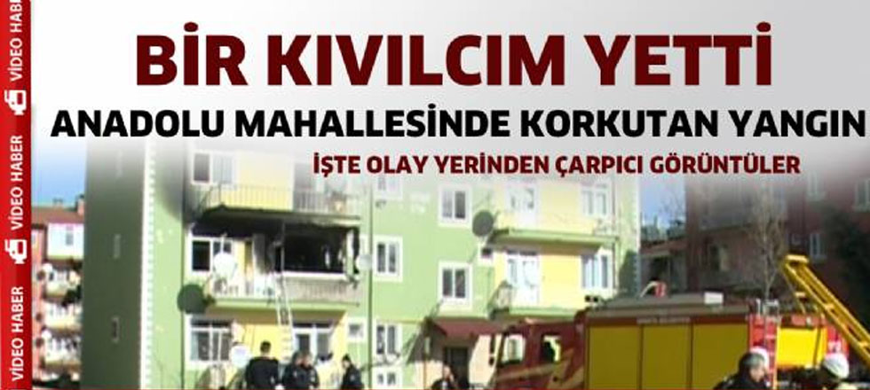 Kıvılcım Bir Daireyi Kül Etti