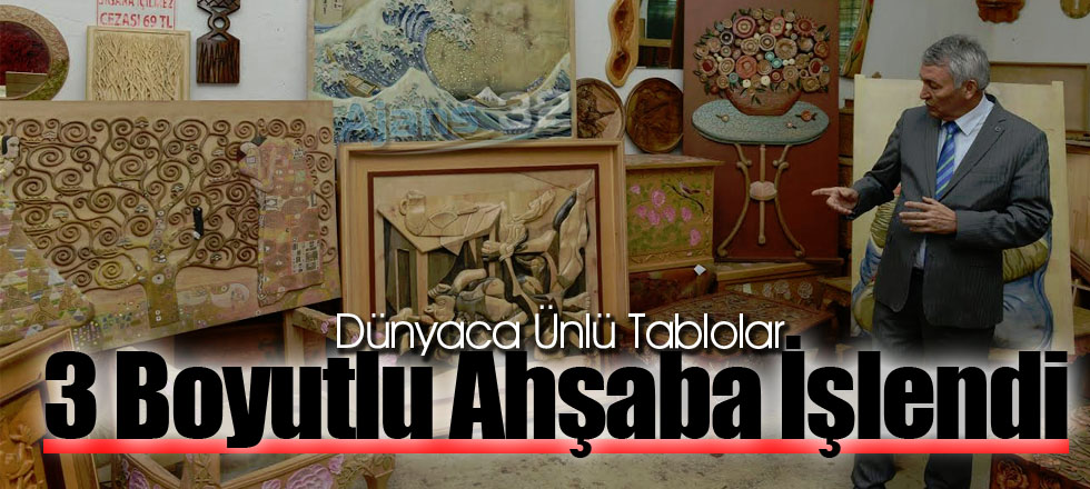 Dünyaca Ünlü Tablolar 3 Boyutlu Ahşaba İşlendi