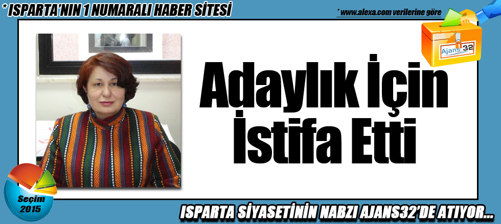 Adaylık İçin İstifa Etti