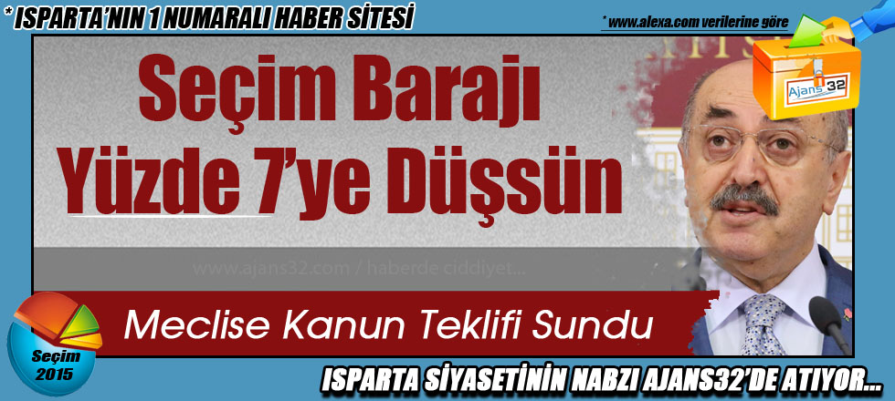 Seçim Barajı Yüzde 7 Olsun