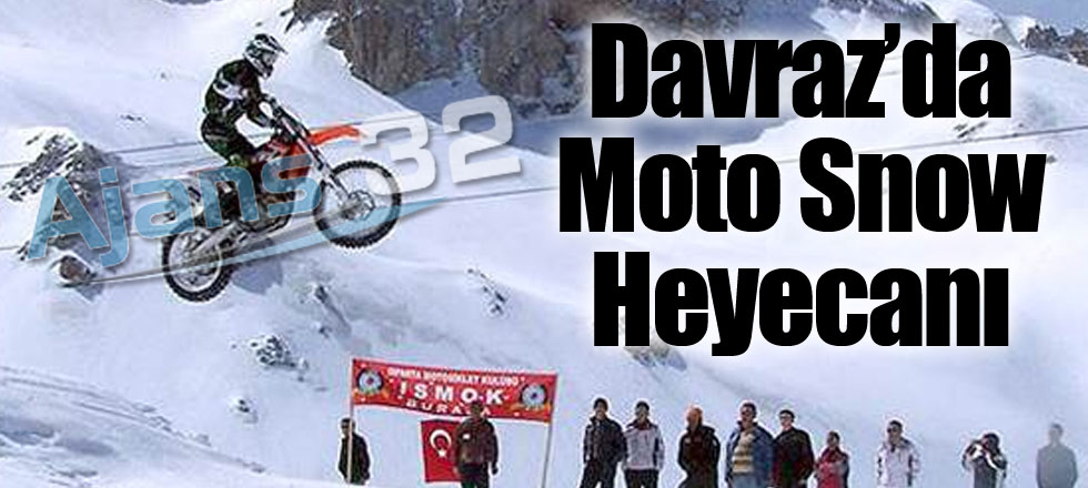 Davraz’da Moto Snow Heyecanı
