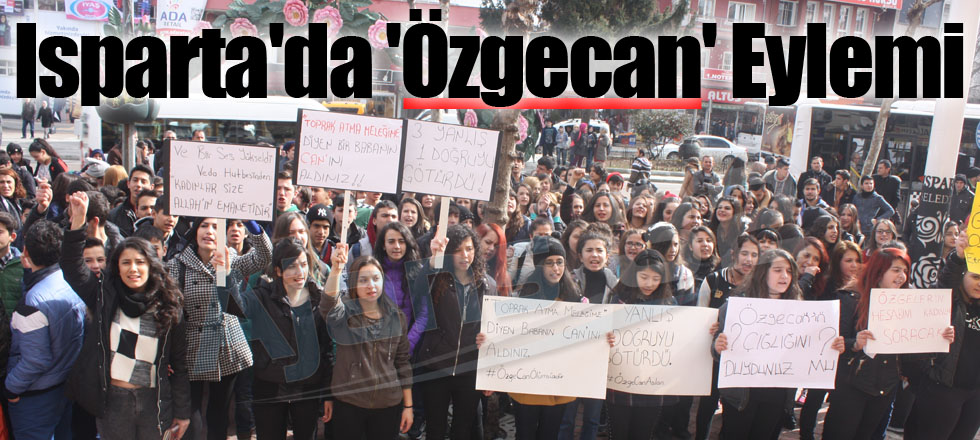 Isparta'da 'Özgecan' Eylemi