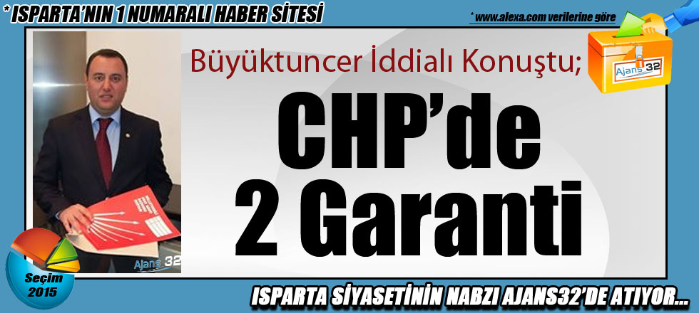 "CHP'de İki Vekil Garanti"