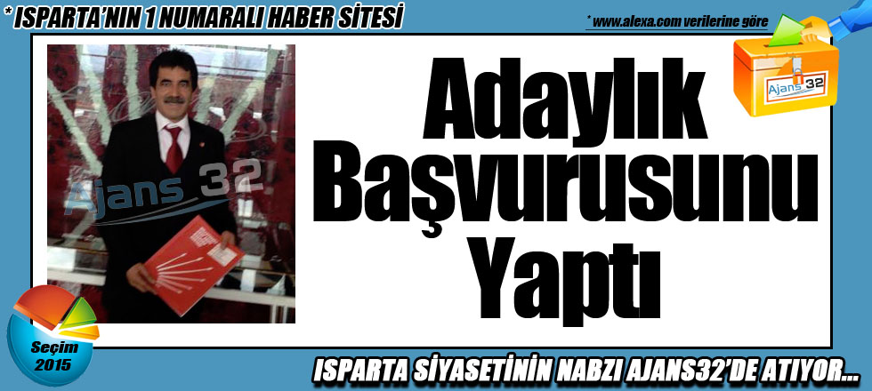 Adaylık Başvurusunu Yaptı