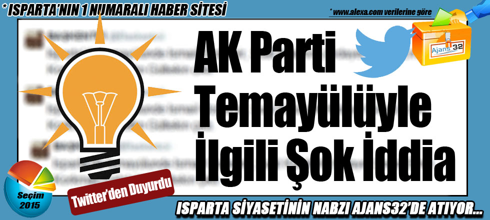 AK Parti Temayülüyle İlgili Şok İddia