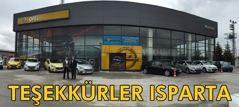 Teşekkrüler Isparta...