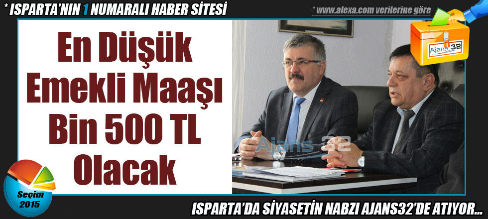 En Düşük Emekli Maaşı 1.500 TL Olacak