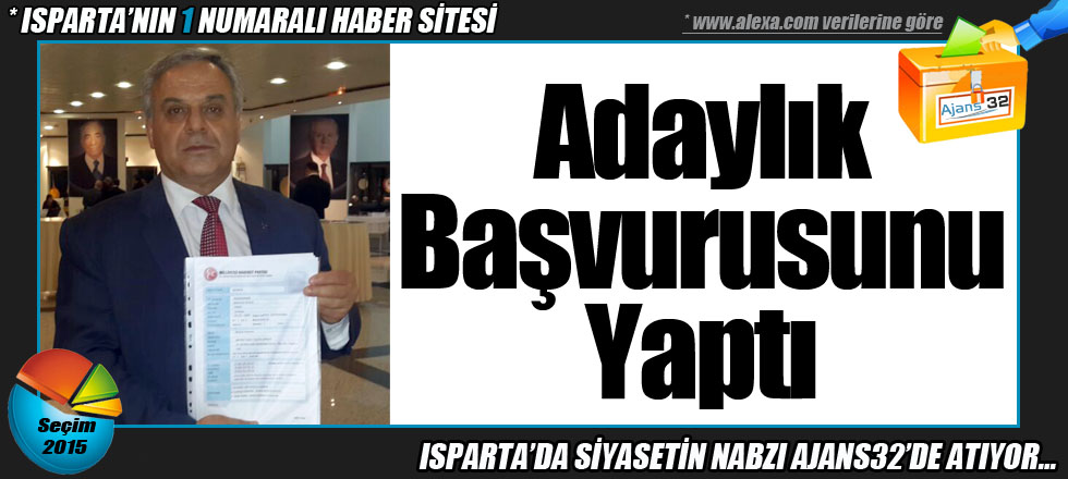 Yavuz Adaylık Başvurusunu Yaptı