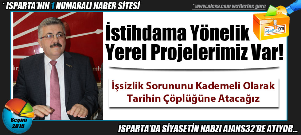 İstihdama Yönelik Yerel Projelerimiz Var!