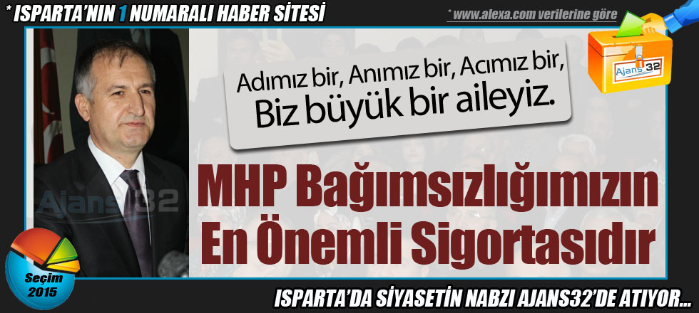 MHP Bağımsızlığımızın En Önemli Sigortasıdır