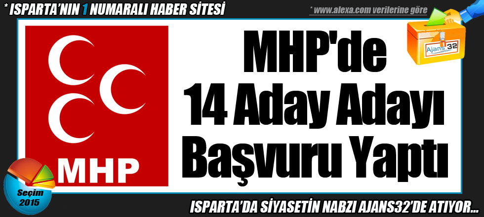 MHP'de 14 Aday Adayı Başvuru Yaptı