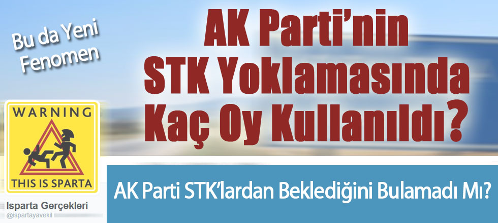 AK Parti'nin STK Yoklamasında Kaç Oy Kullanıldı?