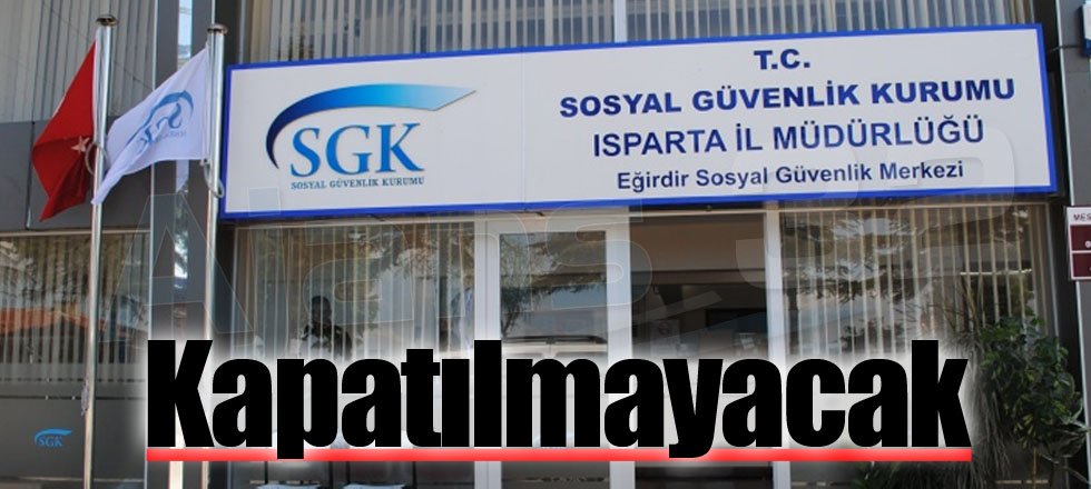 Kapatılmayacak
