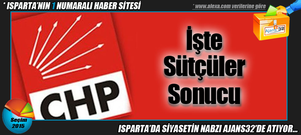 İşte Sütçüler Sonucu