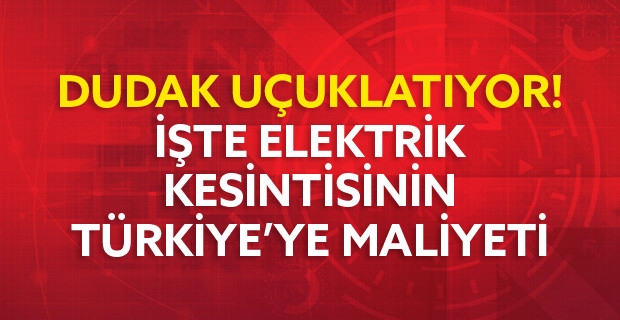İşte Elektrik Kesintisinin Türkiye'ye Maliyeti