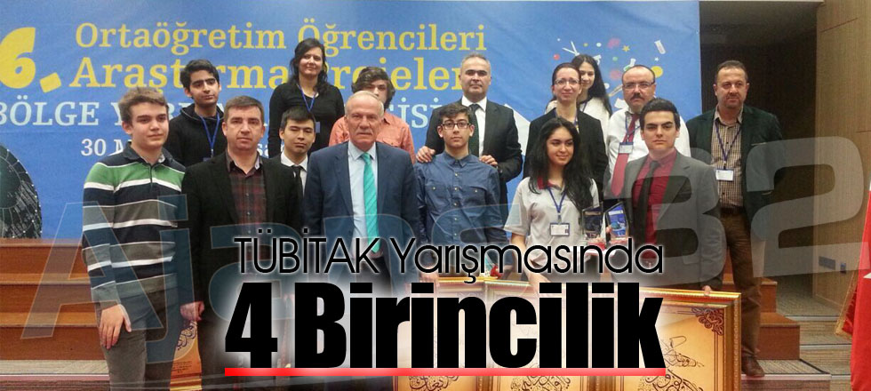TÜBİTAK Yarışmasında 4 Birincilik