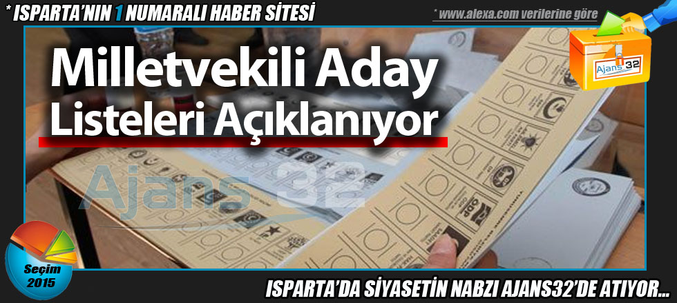 Listeler Açıklanıyor