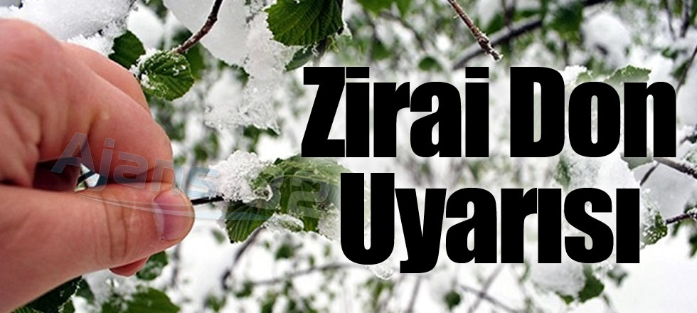 Meteoroloji'den Zirai Don Uyarısı